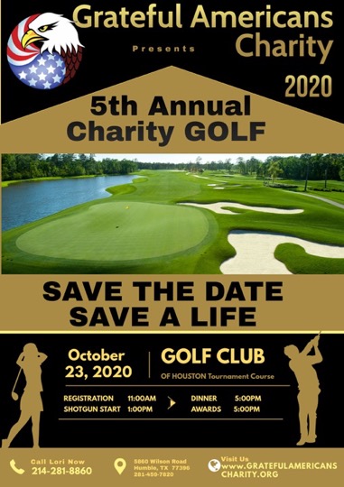 Apartments for rent in Spring TX Grateful American Charity is excited to announce our 5th Annual Charity Golf event. Join us for a day of camaraderie, good-natured competition, and fundraising for a great cause.