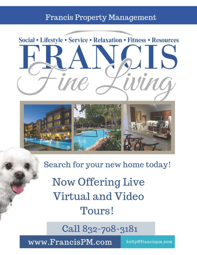 Apartments for rent in Spring TX Welcome to Francis Living Property Management, your premier destination for apartments in Spring TX. Whether you're searching for Apartments for rent in Spring TX or simply looking for a new home in the area, we have